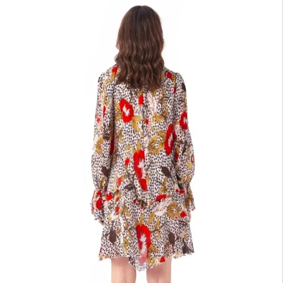 Diane Von Furstenberg Kacie Floral Leopard Dress - Picture 3 of 10